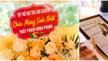 MC Phạm Hồng Phong được các thế hệ học trò tổ chức sinh nhật độc lạ.